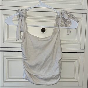 Free People cinched- side tie strap tank